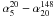 \hbox{$\alpha_{5}^{20}-\alpha_{20}^{148}$}