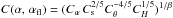 \appendix \setcounter{section}{2} \hbox{$C(\alpha,\,\alpha_{\rm fl})=(C_{\alpha}\,C_{\rm s}^{2/5}C_{\theta}^{-4/5}C_H^{1/5})^{1/\beta}$}