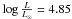 \hbox{$\lL=4.85$}
