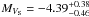 \hbox{$M_{V_{\mathrm{S}}} = -4.39^{+0.38}_{-0.46}$}