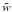 \hbox{$\tilde w$}