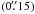 \hbox{$(0\farcs 15)$}