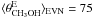 \hbox{$\langle \theta_{\rm{CH_3OH}}^{\rm{E}}\rangle_{\rm{EVN}}=75$}