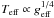 \hbox{$T_\mathrm{eff}\propto g_\mathrm{eff}^{1/4}$}
