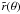 \hbox{$\tilde r(\theta)$}