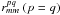 \hbox{$r_{mm}^{pq}\ (p = q)$}