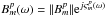 \hbox{$\bpm=\|B^p_m\|{\rm e}^{j\varsigma^p_m(\omega)}$}