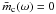 \hbox{${\bar m}_{\rm c}(\omega)$}