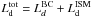 \hbox{$L^{\rm tot}_{\rm d}=L^{\rm BC}_{d}+L^{\rm ISM}_{\rm d}$}