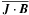 \hbox{$\overline{\JJ\cdot\BB}$}