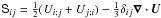 \hbox{${\mathsf S}_{ij}=\half(U_{i;j}+U_{j;i})-\onethird\delta_{ij}\nab\cdot\UU$}