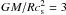 \hbox{$GM/\Rsun\cs^2=3$}
