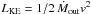 \hbox{$L_{\rm KE}=1/2\, \dot{M}_{\rm out} v^2$}