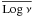 \hbox{$\overline{\Log \nu}$}