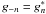 \hbox{$g_{-n}=g_n^*$}