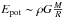 \hbox{$E_{\rm pot}\sim \rho G\frac{M}{R}$}