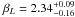 \hbox{$\beta_L=2.34^{+0.09}_{-0.16}$}