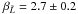 \hbox{$\beta_{\tilde{L}}=2.7\pm0.2$}