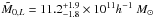 \hbox{$\tilde{M}_{0,L}=11.2^{+1.9}_{-1.8}\times 10^{11}h^{-1}~M_{\odot}$}