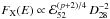 \hbox{$F_{\rm X}(E)\propto {\cal E}_{52}^{(p+2)/4}\,D_{28}^{-2}$}