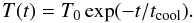 \begin{equation} T(t) = T_0\exp(-t/t_{\rm cool}). \label{eq:5.14} \end{equation}