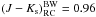 \hbox{$(J-K_{\rm s} ) _{\rm RC}^{\rm BW} =0.96$}