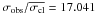 \hbox{$\sigma_{\rm obs}/\overline{\sigma_{\rm cl}}=17.041$}