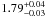 \hbox{$1.79^{+0.04}_{-0.03}$}