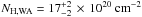\hbox{$N_{\rm H,WA} = 17^{+2}_{-2}\,\times\, 10^{20}\ \textrm{cm}^{-2}$}