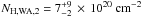 \hbox{$N_{\rm H,WA,2} = 7^{+9}_{-2} \,\times\, 10^{20}\ \textrm{cm}^{-2}$}