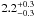 \hbox{$2.2^{+0.3}_{-0.3}$}