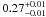 \hbox{$0.27^{+0.01}_{-0.01}$}