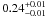 \hbox{$0.24^{+0.01}_{-0.01}$}