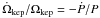\hbox{$\dot{\Omega}_\mathrm{kep}/\Omega_\mathrm{kep}=-\dot{P}/P$}