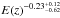 \hbox{$E(z)^{-0.23^{+0.12}_{-0.62}}$}