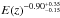 \hbox{$E(z)^{-0.90^{+0.35}_{-0.15}}$}