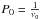 \hbox{$P_0 = {1 \over \nu_0}$}