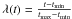 \hbox{$\lambda(t)={t-t_{\rm min} \over t_{\rm max}-t_{\rm min}}$}