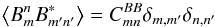 \appendix \setcounter{section}{2} $$\left<B^{n}_{m}B_{m'n'}^*\right>=C^{BB}_{mn}\delta_{m,m'}\delta_{n,n'}$$