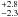 \hbox{$^{+2.8}_{-2.3}$}