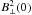 \hbox{$B_{\perp}^2(0)$}