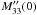 \hbox{$M''_{33}(0)$}