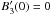 \hbox{$B'_3(0)=0$}