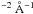 \hbox{$^{-2}~ \AA^{-1}$}