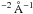 \hbox{$^{-2}\, \AA^{-1}$}