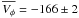 \hbox{$\overline{V_\phi}=-166\pm2$}