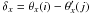 \hbox{$\delta_{x} = \theta_{x}(i)-\theta'_{x}(j)$}