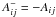 \hbox{$A_{ij}^- = -A_{ij}$}