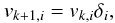 \appendix \setcounter{section}{2} \begin{equation} v_{k+1,i} = v_{k,i}\delta_{i}, \label{iterative_updates} \end{equation}