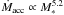 \hbox{$\dot{M}_{\rm acc} \propto M_{*}^{5.2}$}
